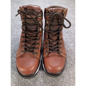 Texas Steer Kode Flexcore Work Boots Women's 6.5 W Brown Leather Lace Up 20130